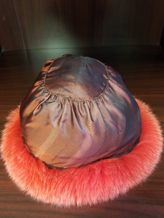 Luxurious Red Fox & Leather Hat